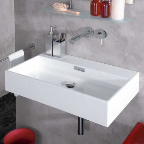 WS Bath Collections Ceramica I Urban Ceramic Bathroom Sink   Urban 70