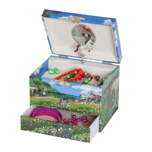 Mele & Co. Annie Girls Musical Horse Jewelry Box