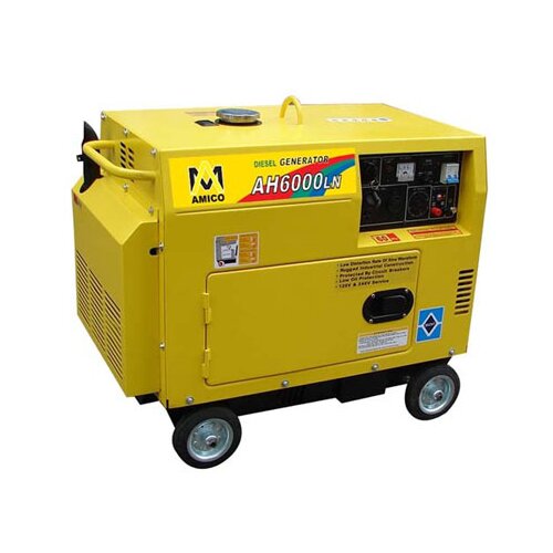 Amico 6,500 Watt Diesel Generator with Wheel Kit and Electric Start