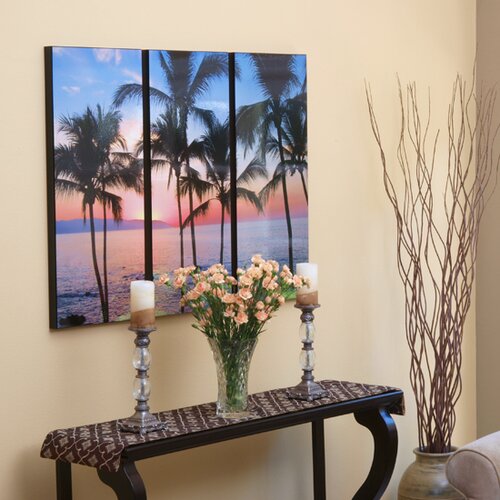 Wilson Studios Three Piece Puerto Vallarta Sunset Laminated Framed