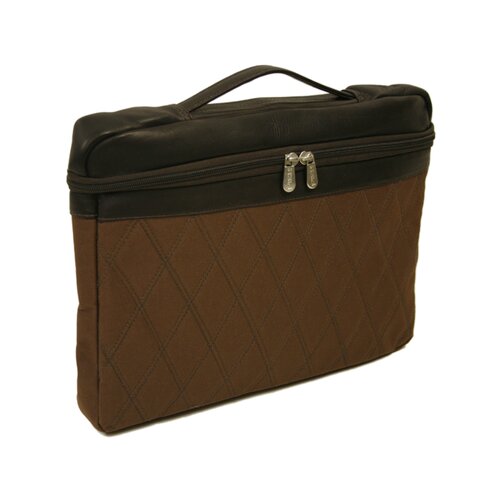 Piel Leather Entrepreneur 13 Top Handle Laptop Sleeve in Chocolate