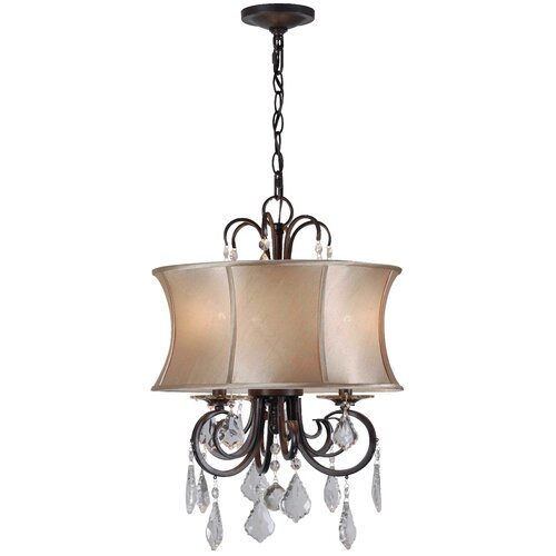 World Imports Lighting Annelise 3 Light Drum Chandelier