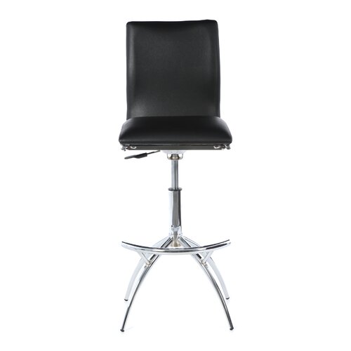 New Spec Inc Barstool 60 Adjustable Barstool in Black