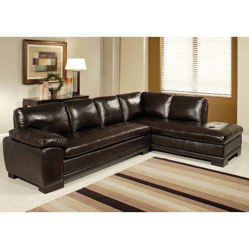 Abbyson Living Tivoli Premium Leather Sectional