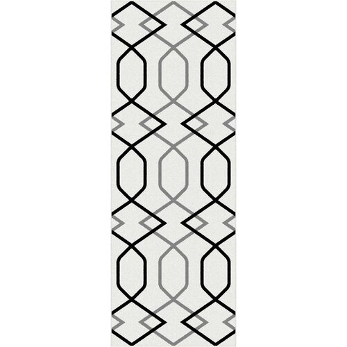 TayseRugs Metro White Geometric Rug