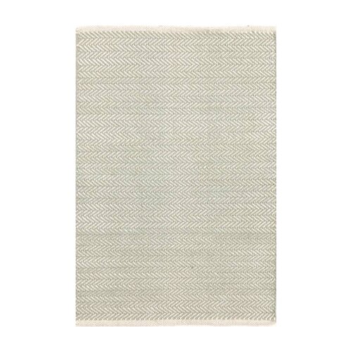 Dash and Albert Rugs Herringbone Ocean Geometric Area Rug