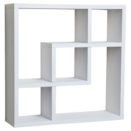 DanyaB Evelyn Geometric Square Wall Shelf