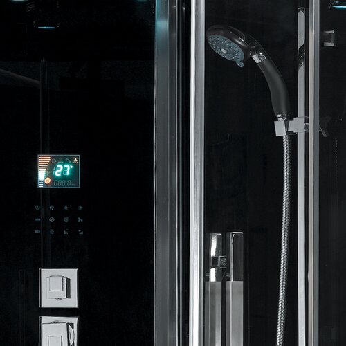 Ariel Bath Platinum Sliding Door Steam Shower with Tub