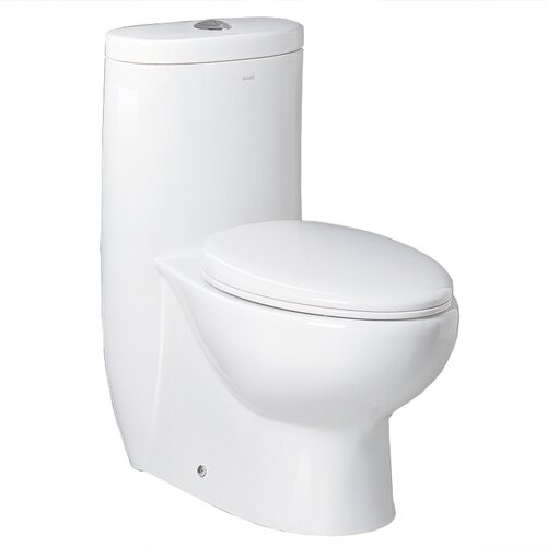 Ariel Bath Hermes Contemporary Elongated 1 Piece Toilet