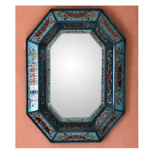 Novica Nautical Blue Mirror