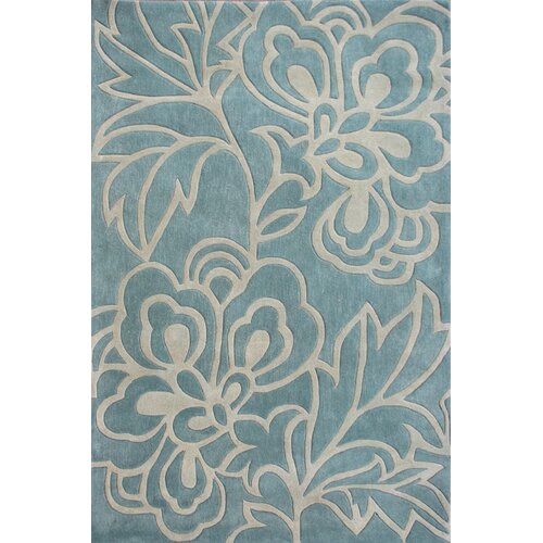 nuLOOM Cine Lotus Blue Rug