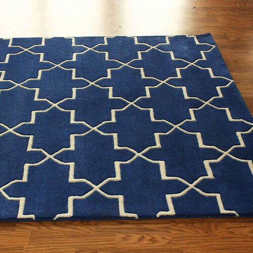 nuLOOM Bella Marrakesh Moroccan Trellis Blue Rain Rug