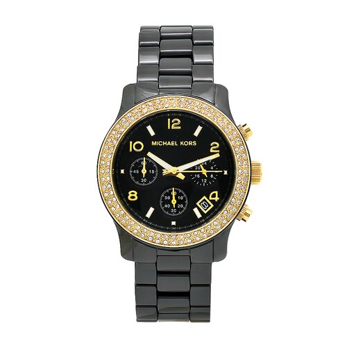 Michael Kors Womens Classic Black Ceramic Watch