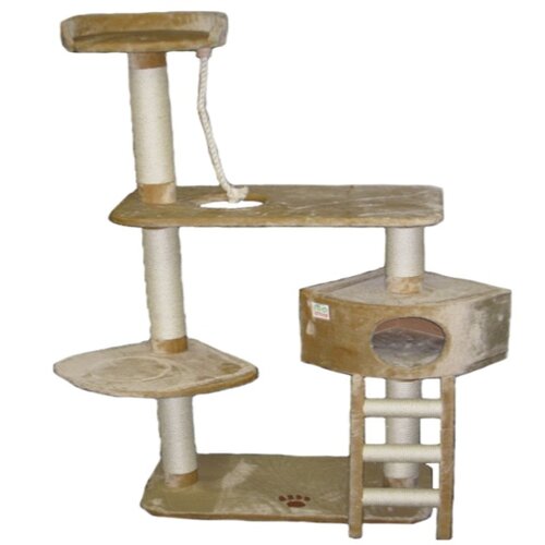 Go Pet Club 64 Cat Tree in Beige