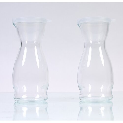 Global Amici 17 oz. Covered Wine Carafes (Set of 2)