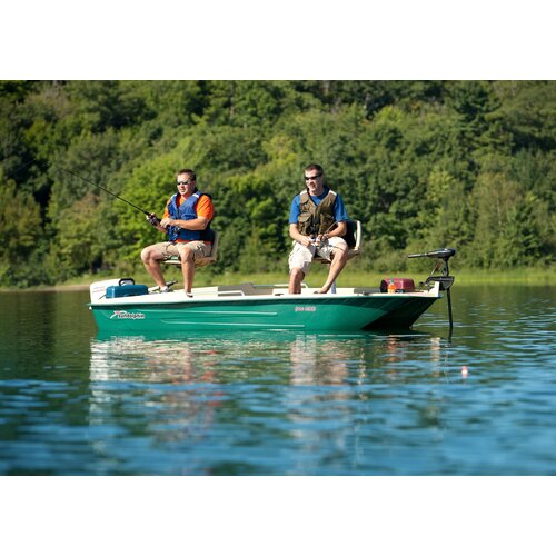 KL Industries 12 Pro 120 Deluxe Fishing Boat in Beige / Green