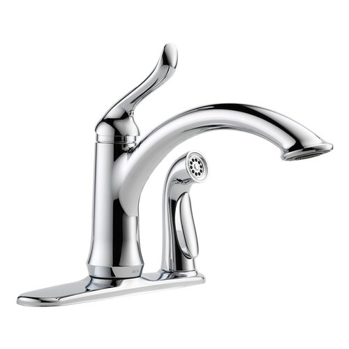 Delta Linden Single Handle Centerset Kitchen Faucet with Spray