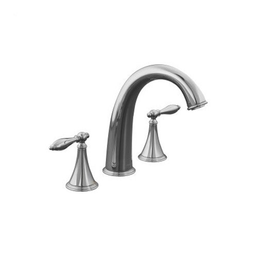 Kohler Double Handle Deck Mount Tub Only Faucet with Lever Handle