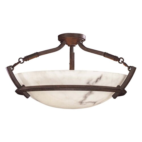 Minka Lavery Calavera 3 Light Semi Flush Mount