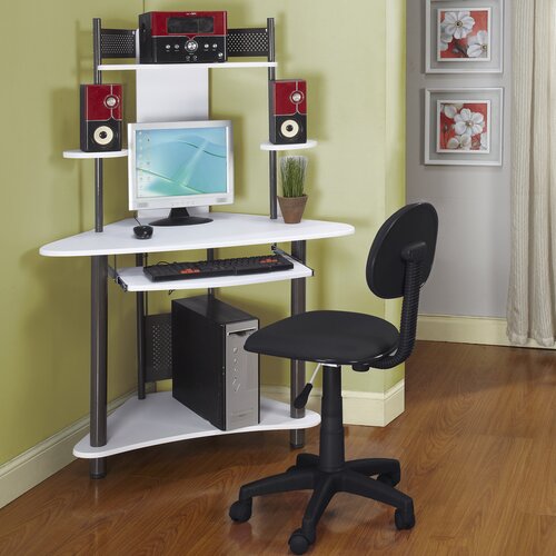 InRoom Designs Kids Corner Desk and Computer Chair Set