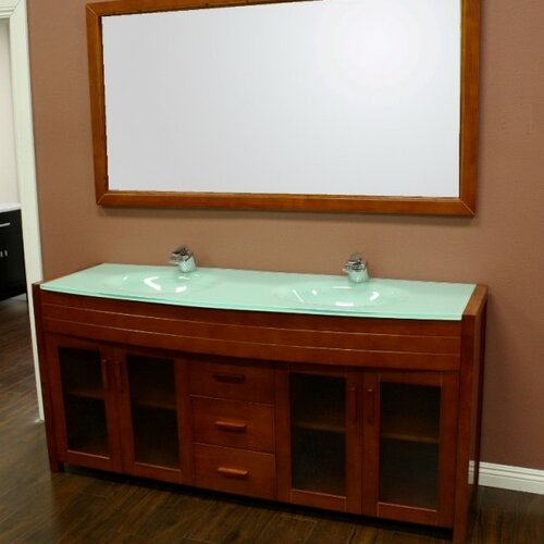 Design Element Waterfall 72 Double Sink Vanity Set