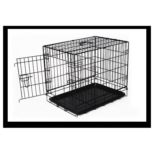 Aosom 24 1 Door Pet Cage with Divider