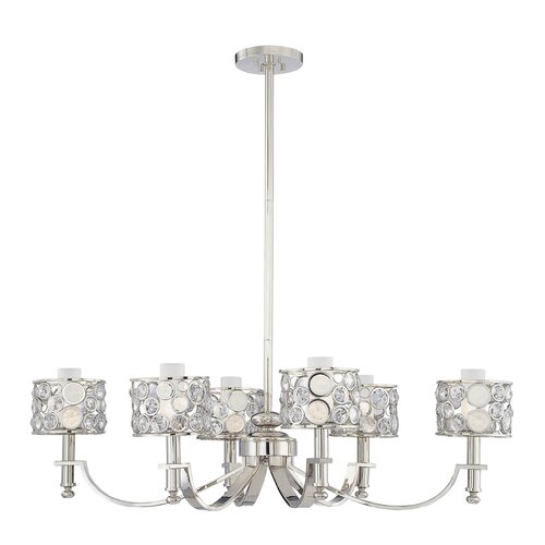 Metropolitan by Minka Magique 6 Light Oval Chandelier