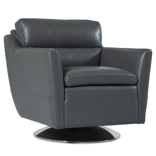 Hokku Designs Leo Top Grain Leather Chair