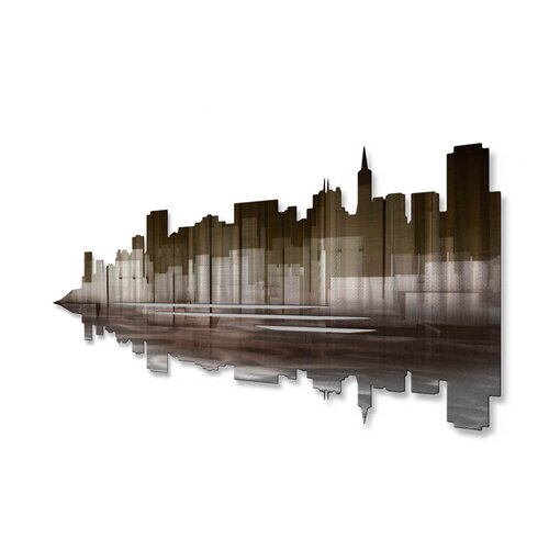 All My Walls San Francisco Reflection II Metal Wall Art