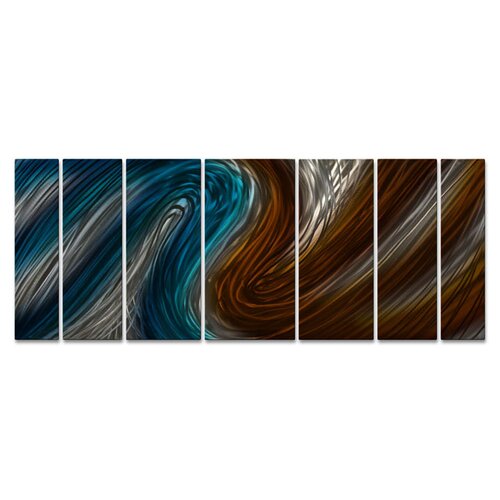 All My Walls Warm and Cool Currents Metal Wall Art