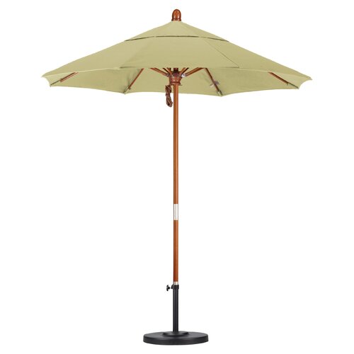 California Umbrella 7.5 Wood Market Umbrella