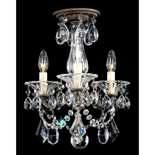 Schonbek La Scala 3 Light Convertible Chandelier