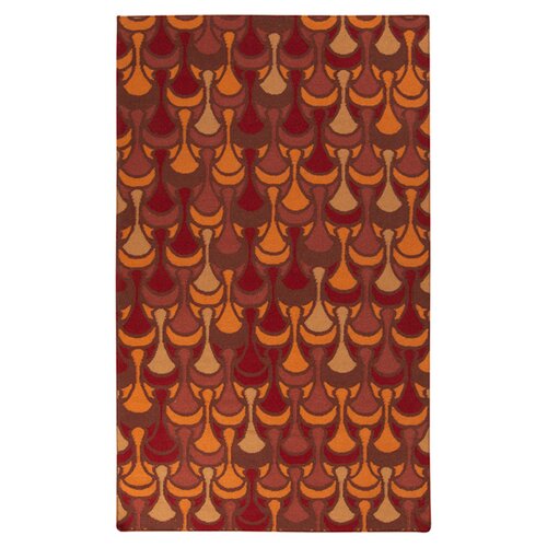 Malene b Voyages Chocolate/Burnt Orange Rug