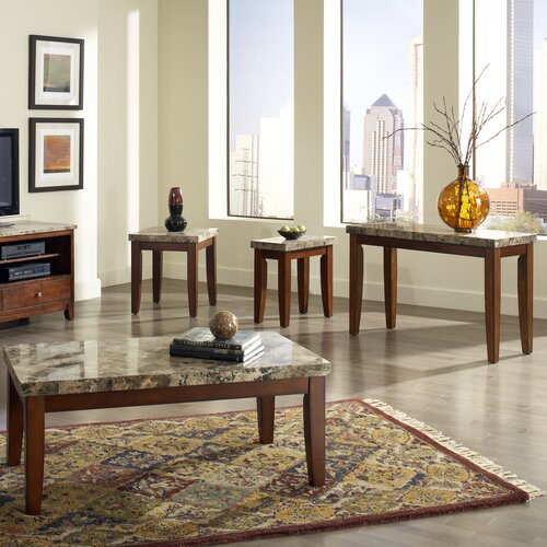 Steve Silver Furniture Granite Bello Coffee Table Set