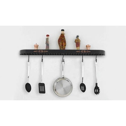 hi lite monterey 34 wall mounted pot rack