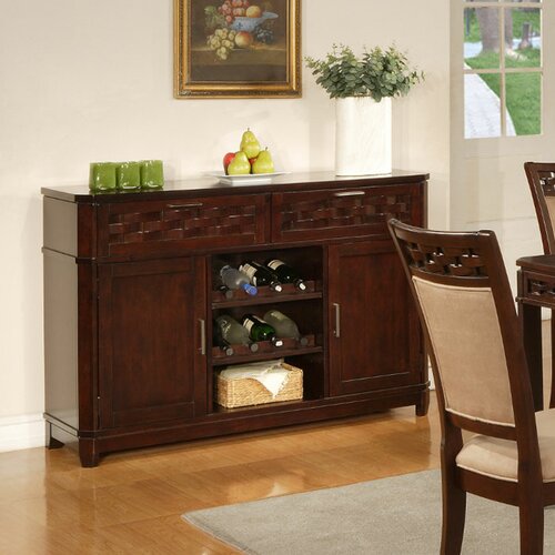 Alpine Furniture Ashland Weave Style Server