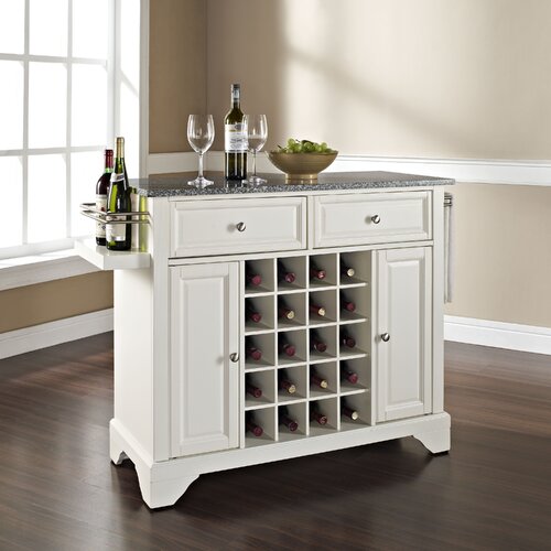 Crosley Lafayette Kitchen Island with Granite Top