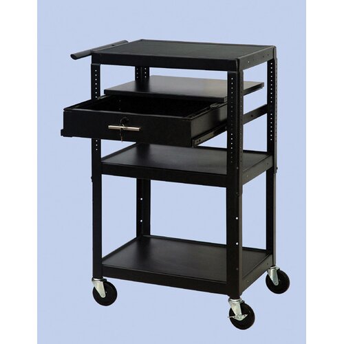 VTI 26   42 Adjustable Equipment Cart