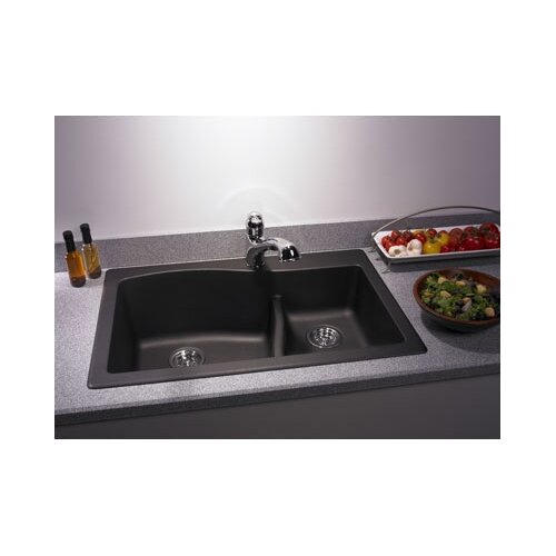 Swanstone Swanstone Classics 33 x 22 Large/Small Bowl Kitchen Sink