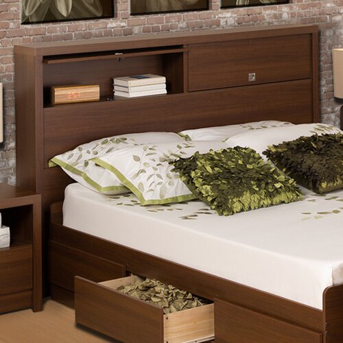 Prepac Designer Series 9 Bookcase Headboard Bedroom Collection