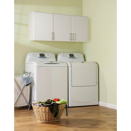 Prepac Elite Garage/Laundry Room Topper & Wall Cabinet with 3 Doors