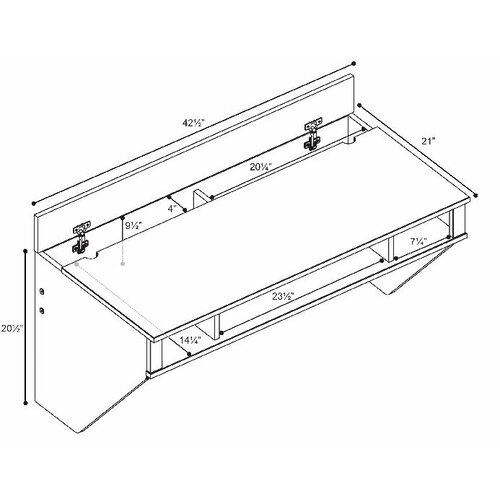 Prepac Designer Floating Desk