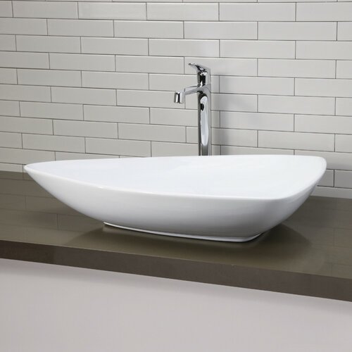 DecoLav Classically Redefined Triangular Vessel Bathroom Sink   1449