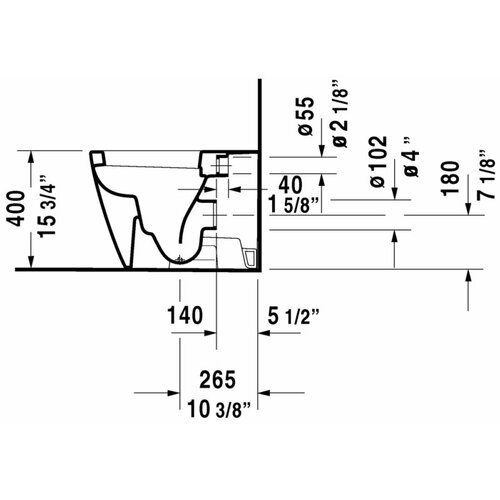 Starck 2 Floor Standing Back to Wall Round 1 Piece Toilet