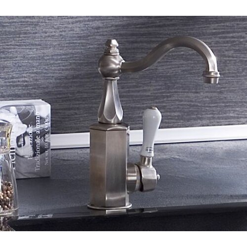 Elements of Design Deck Mount Double Handle Widespread Kitchen Faucet