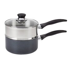 Stainless Steel 2 qt. Double Boiler with Lid