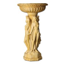 Three Muse Birdbath