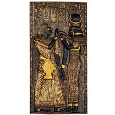 Design Toscano Rameses I Between Horus and Anubis Wall Frieze in Faux