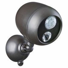 Battery Powered Motion Sensing LED Outdoor Security Spotlight