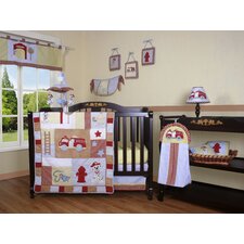 Boutique Fire Truck 13 Piece Crib Bedding Set